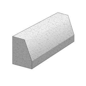 Bordure CITYBUS T4H – 1m – Blanc Fjord