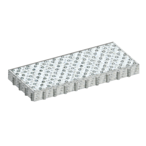 Dalle podotactile NF TACTILGRIP SNCF – 42×97.5x8cm – Blanc Fjord