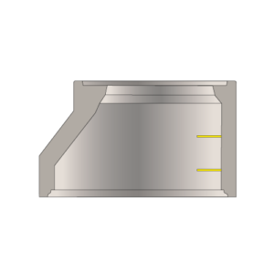 Cone réducteur excentré Ø1000 – H600 – 2 échelons – 563kg