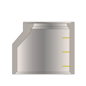 Cone réducteur excentré Ø1000 – H900 – 3 échelons – 775kg