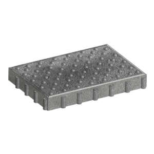 Dalle podotactile NF TACTILGRIP 6 – 42x60x6cm – Noir Profond