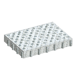 Dalle podotactile NF TACTILGRIP 8 – 42x60x8cm – Blanc Fjord