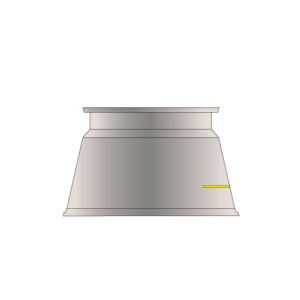 Cone réducteur centré Ø800 – H450 – 1 échelon – 269kg