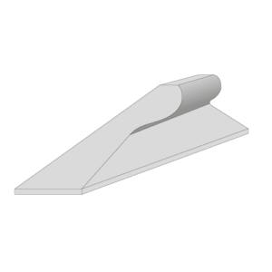 Rampant gauche chasse-roues CITYPROTECT – GSS – Gris Béton